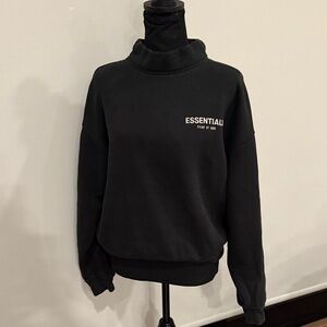 Essentials Fear of God Women's Black Cowl Neck Sweater